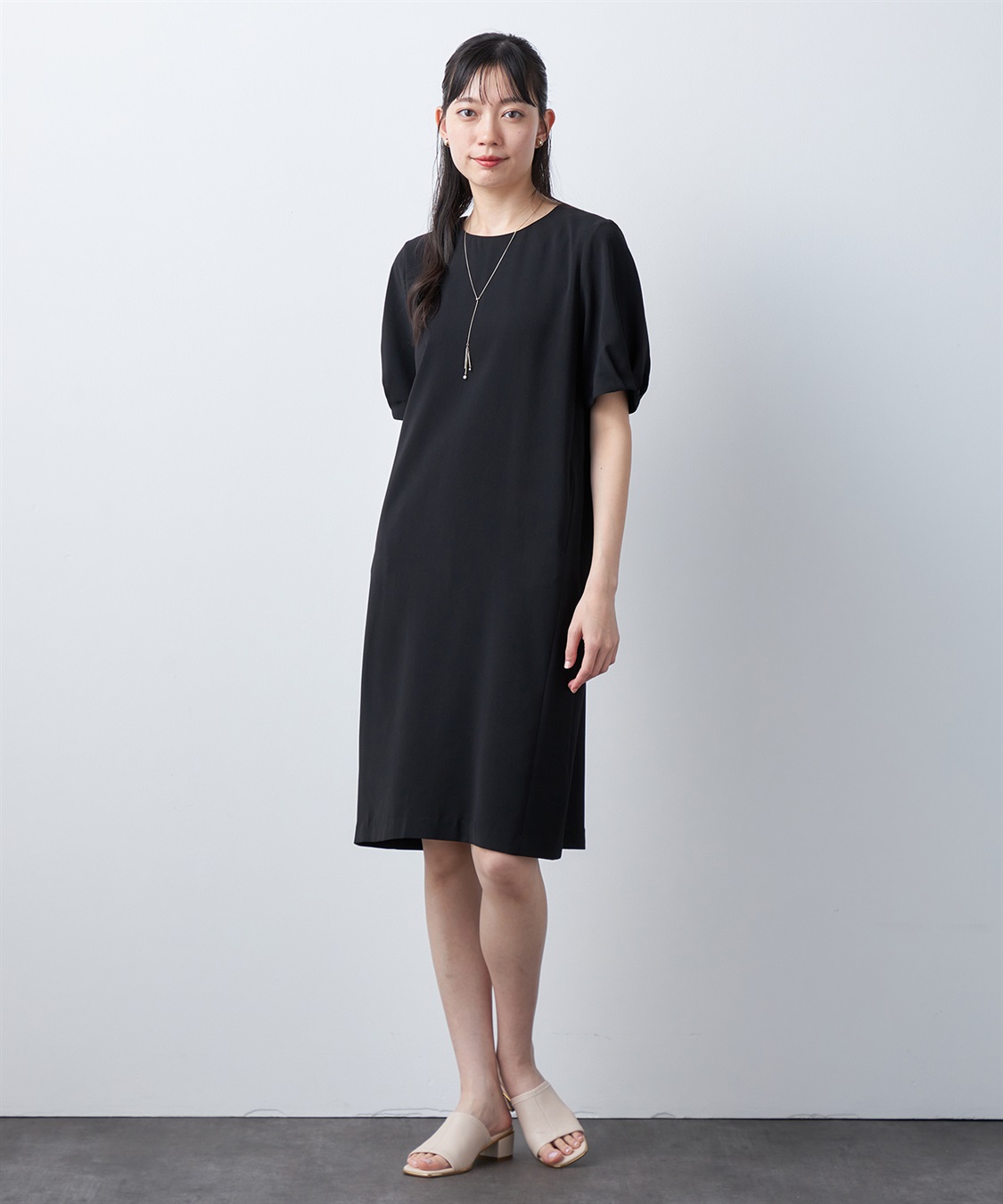 A/C DESIGN BY ALPHA CUBIC 【UVカット・冷感・ウォッシャブル】フレアスリーブワンピース_sub_20