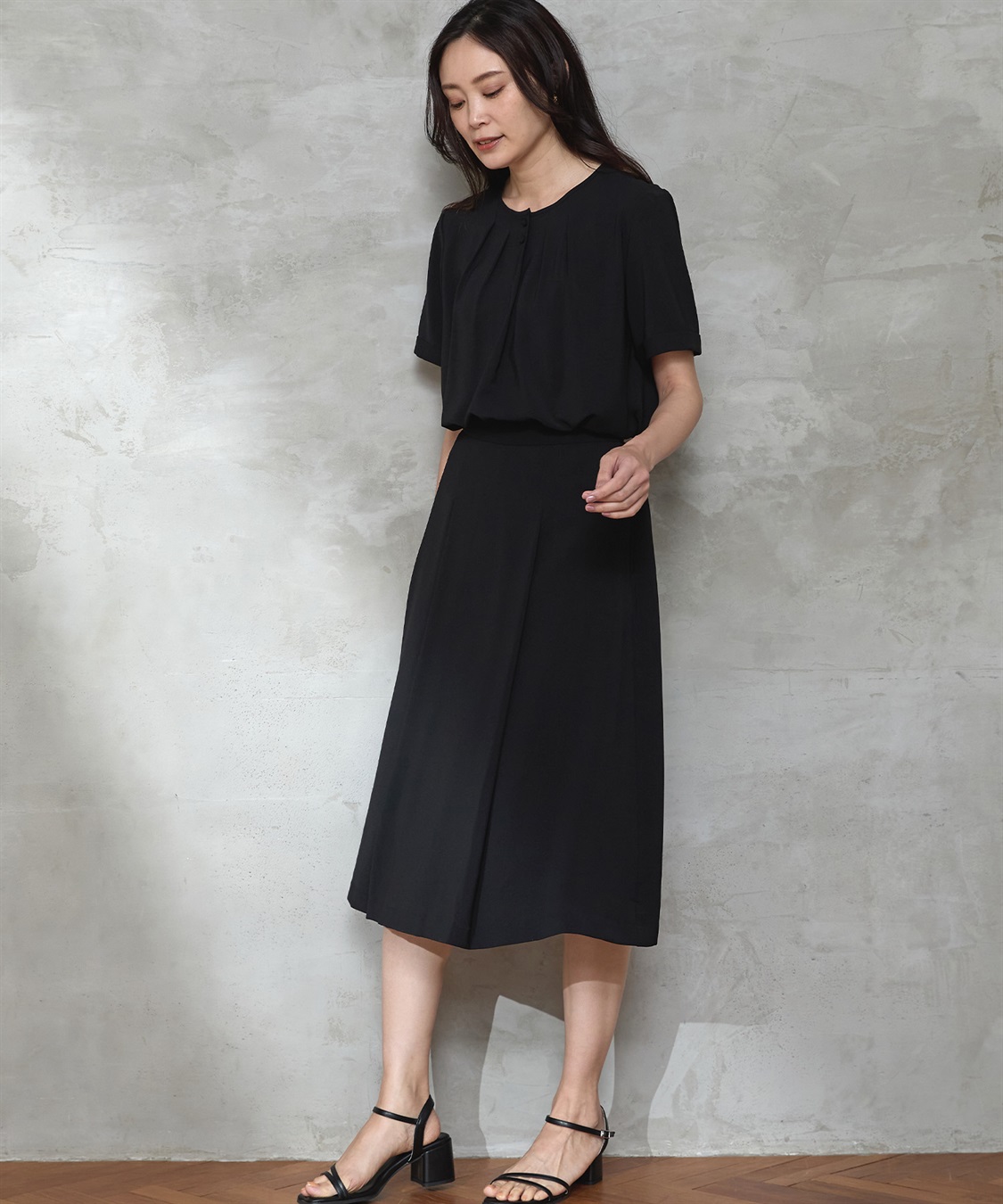 A/C DESIGN BY ALPHA CUBIC 【UVカット・冷感・ウォッシャブル】フロントタックブラウス_sub_3