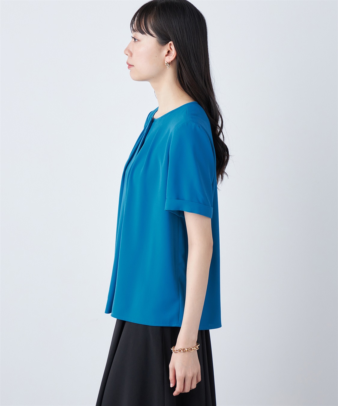 A/C DESIGN BY ALPHA CUBIC 【UVカット・冷感・ウォッシャブル】フロントタックブラウス_sub_7