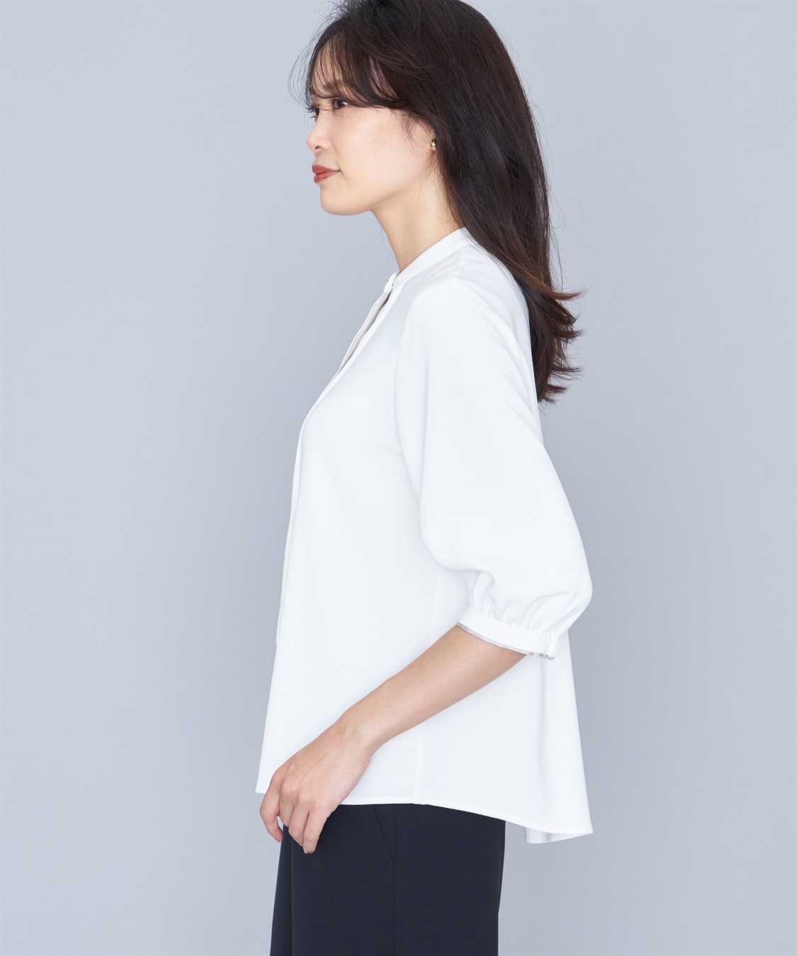 A/C DESIGN BY ALPHA CUBIC タックラインブラウス_sub_1