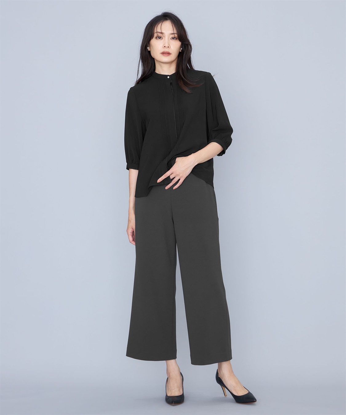 A/C DESIGN BY ALPHA CUBIC タックラインブラウス_sub_12