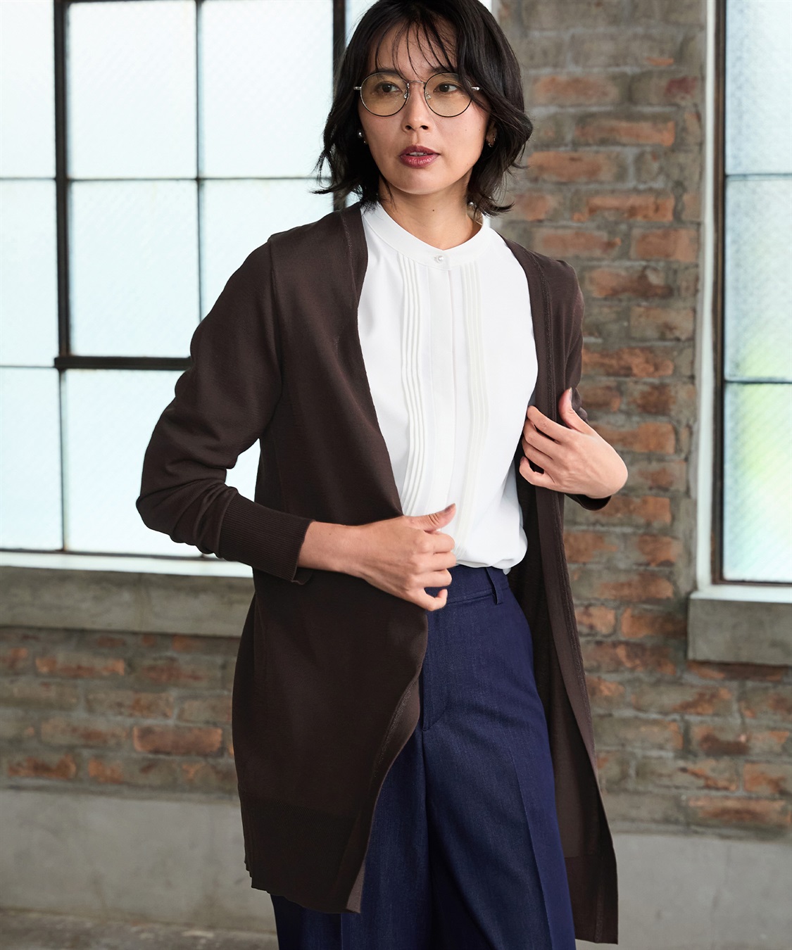 A/C DESIGN BY ALPHA CUBIC タックラインブラウス_sub_16