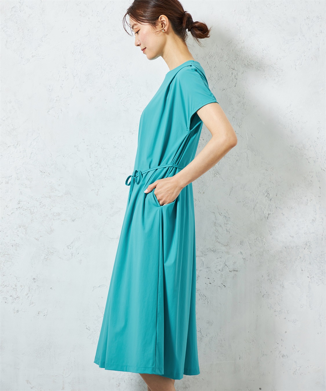 A/C DESIGN BY ALPHA CUBIC 【はっ水・冷感】ラッシュガードタックワンピース_sub_11