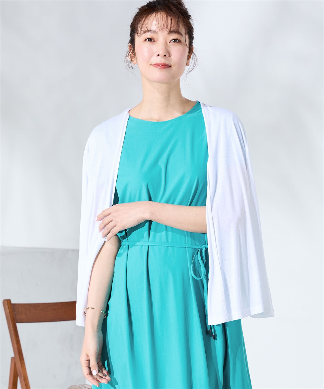 A/C DESIGN BY ALPHA CUBIC 【はっ水・冷感】ラッシュガードタックワンピース_sub_13