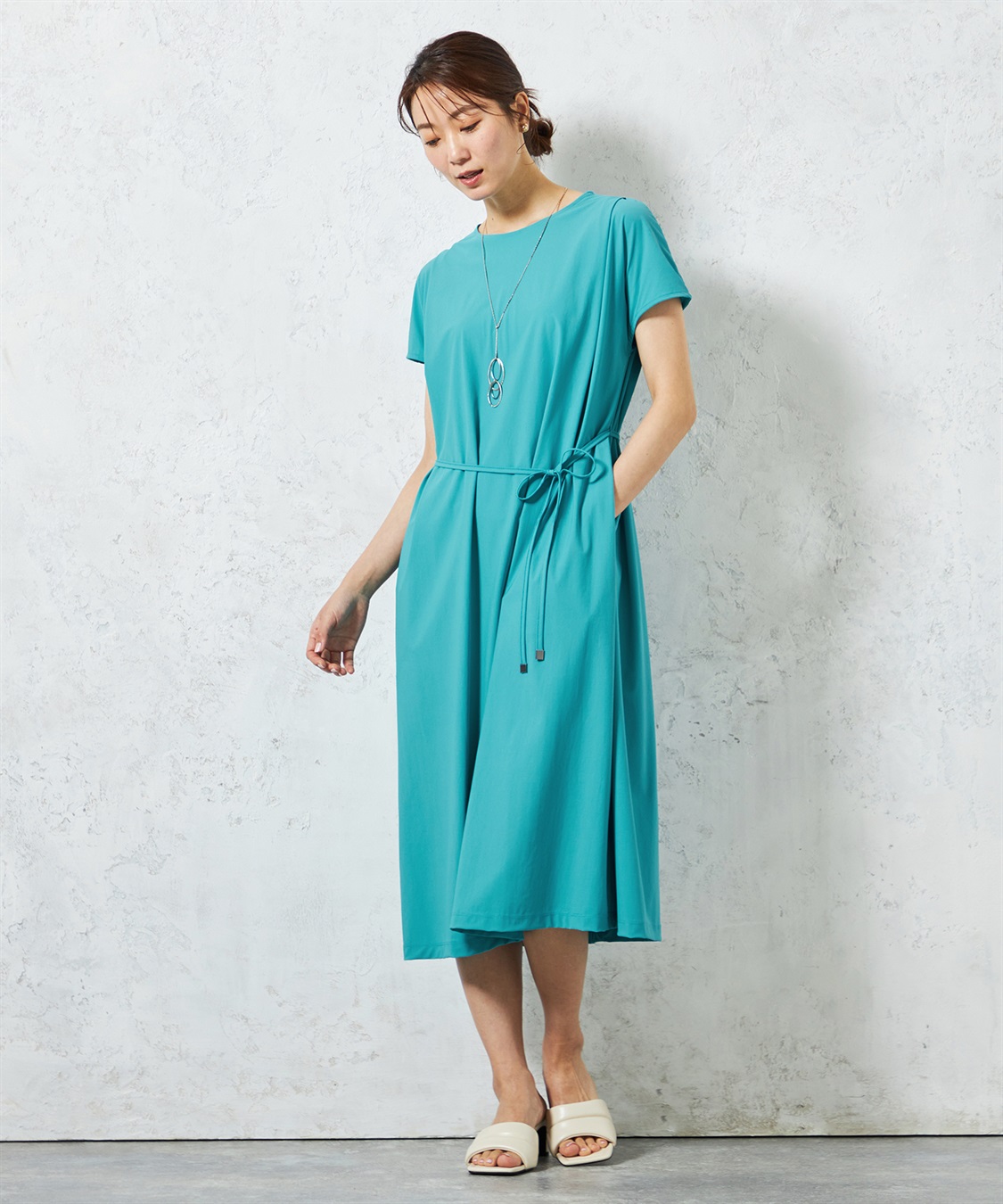 A/C DESIGN BY ALPHA CUBIC 【はっ水・冷感】ラッシュガードタックワンピース_sub_16