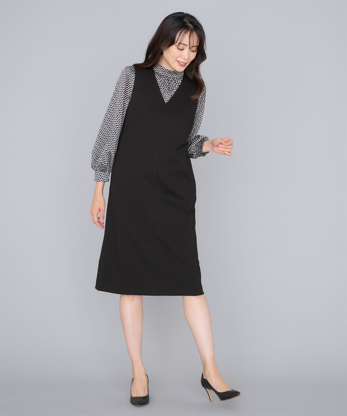 A/C DESIGN BY ALPHA CUBIC 【アルファブリック】ジャンバードレス_sub_17