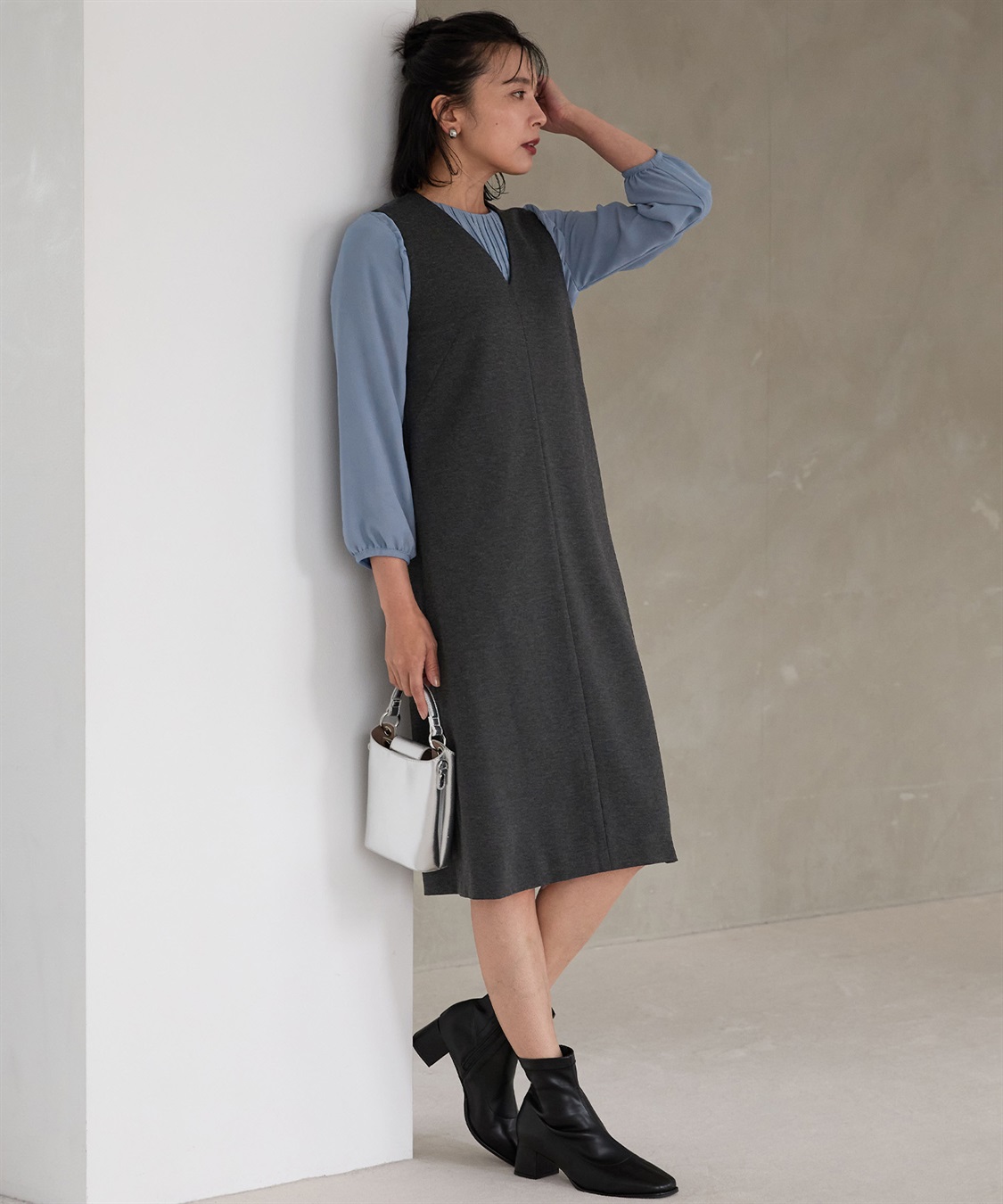 A/C DESIGN BY ALPHA CUBIC 【アルファブリック】ジャンバードレス_sub_23