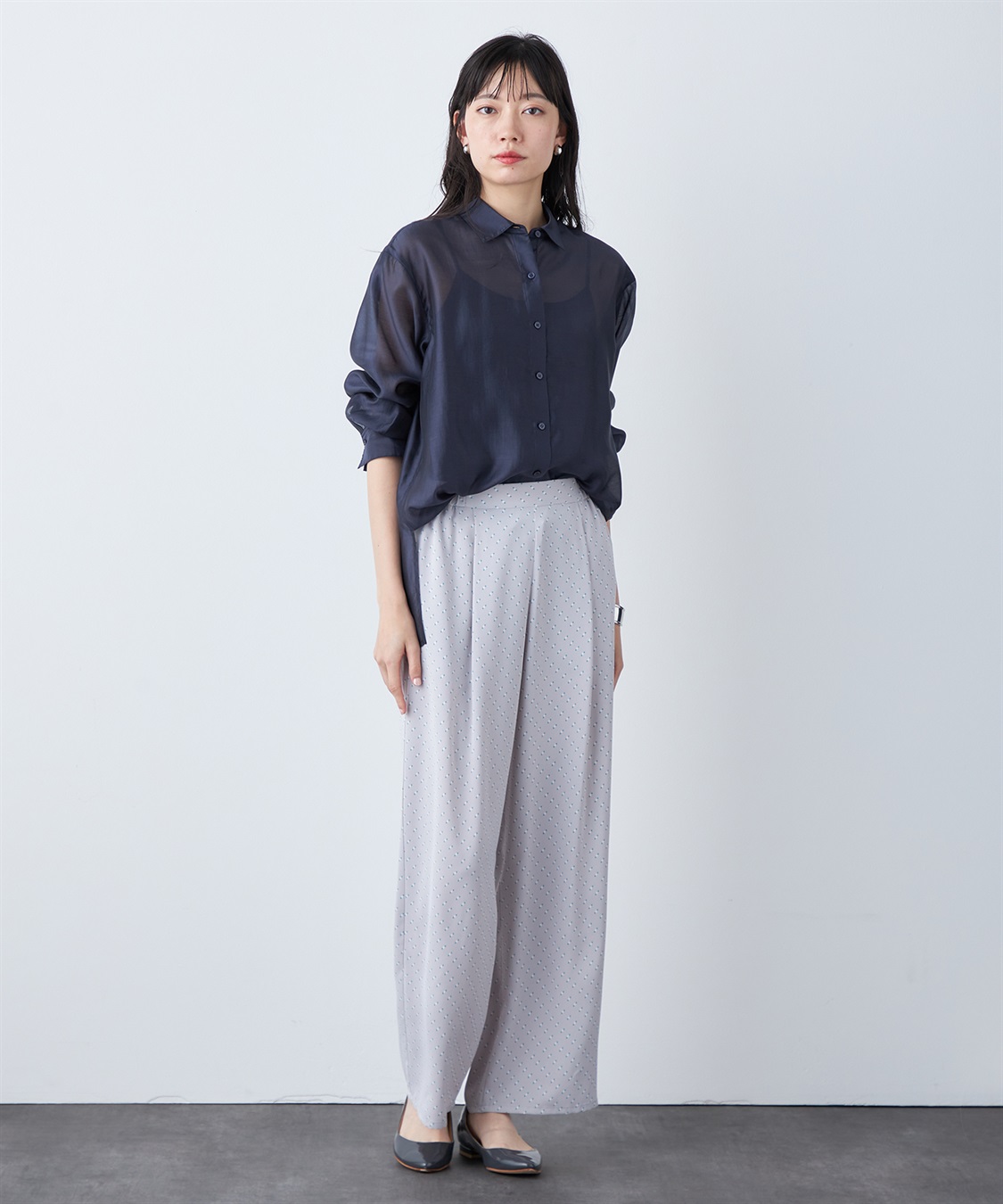 A/C DESIGN BY ALPHA CUBIC シアーロングブラウス_sub_15