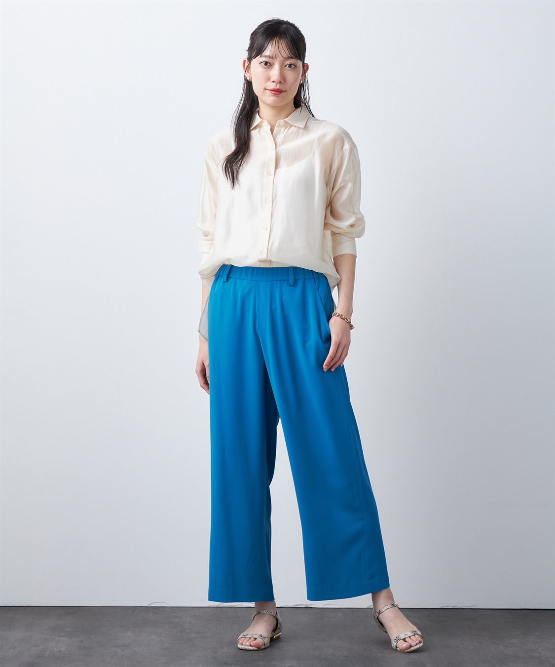 A/C DESIGN BY ALPHA CUBIC シアーロングブラウス_sub_17