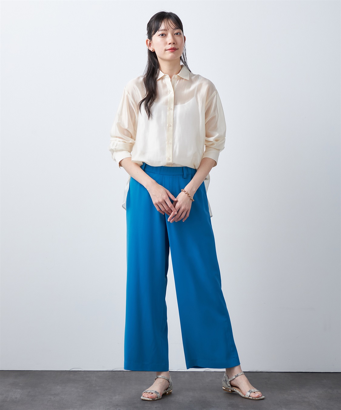 A/C DESIGN BY ALPHA CUBIC シアーロングブラウス_sub_19