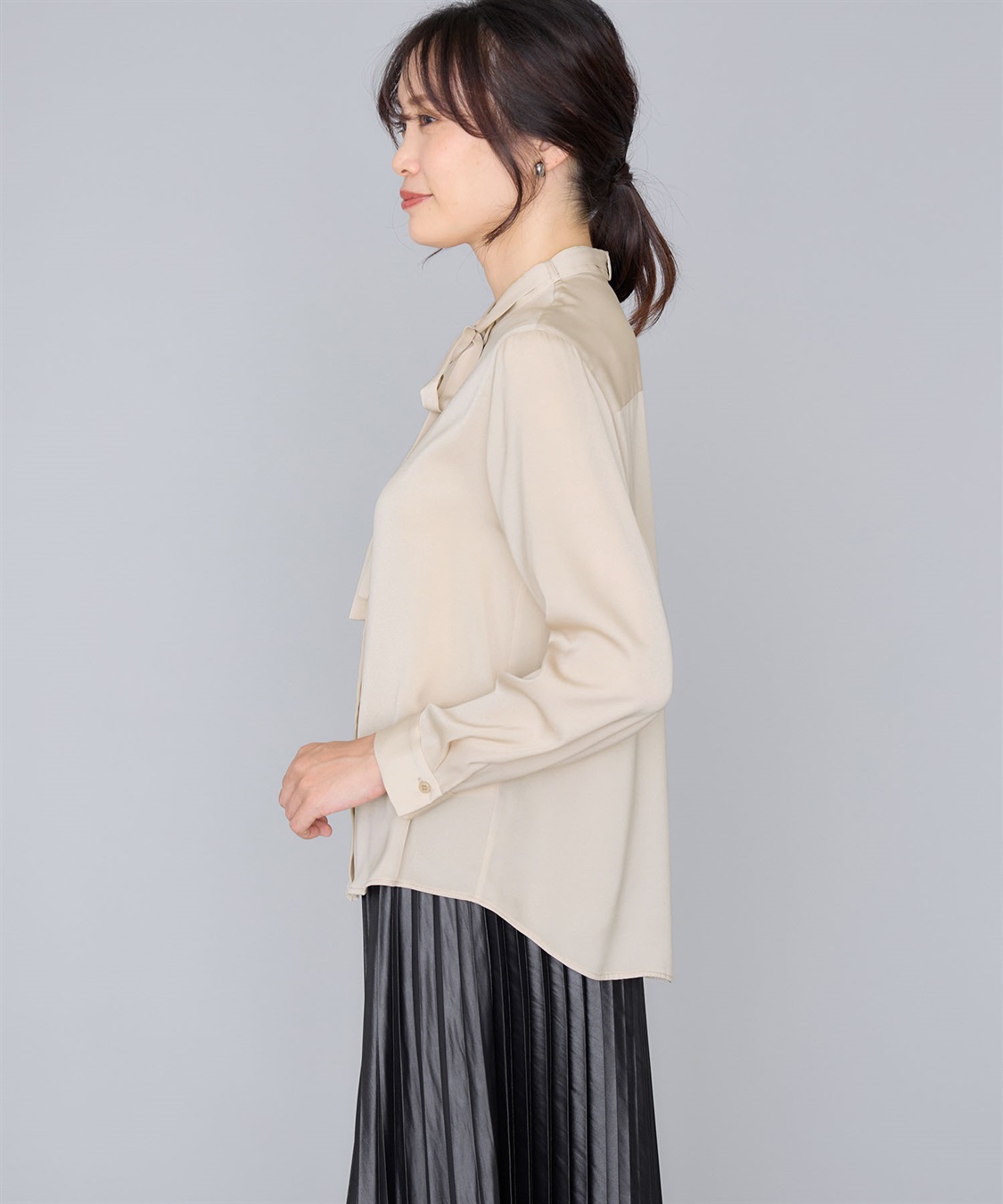 A/C DESIGN BY ALPHA CUBIC ボウタイブラウス_sub_2