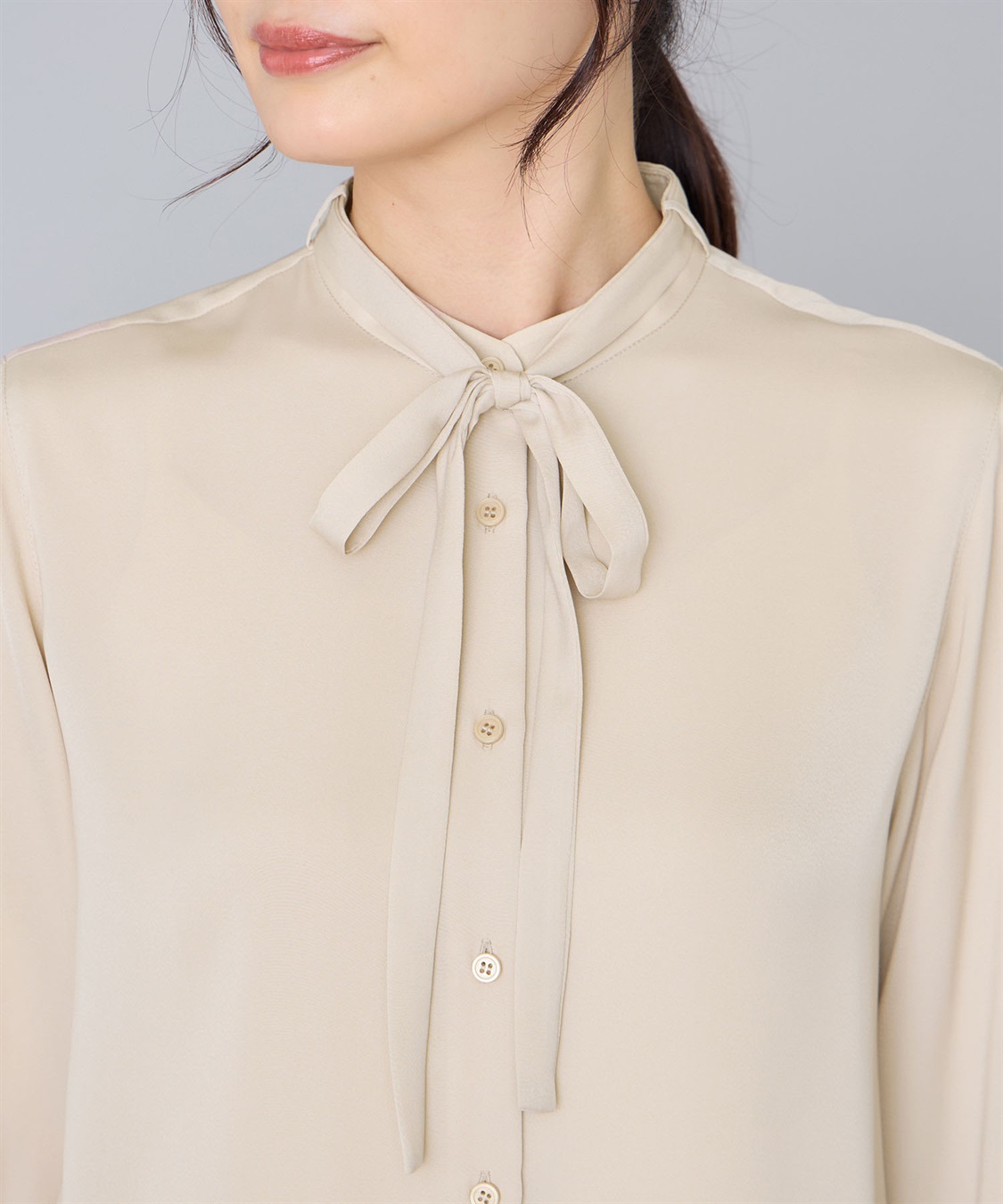A/C DESIGN BY ALPHA CUBIC ボウタイブラウス_sub_4