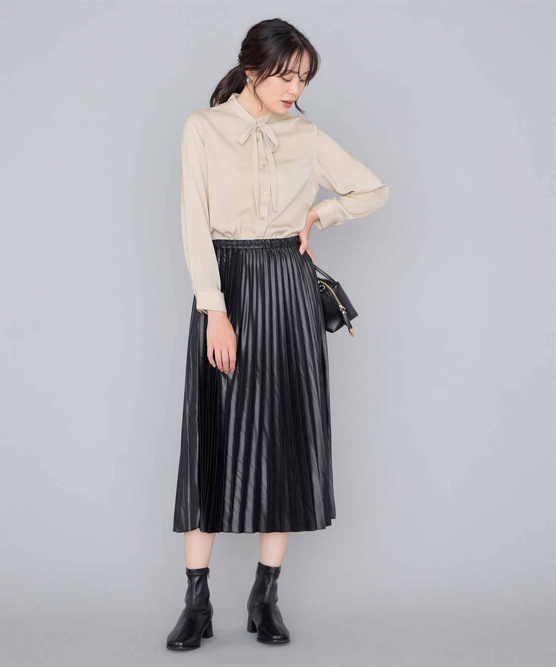 A/C DESIGN BY ALPHA CUBIC ボウタイブラウス_sub_10