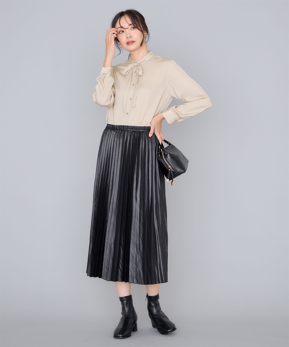 A/C DESIGN BY ALPHA CUBIC ボウタイブラウス_sub_11