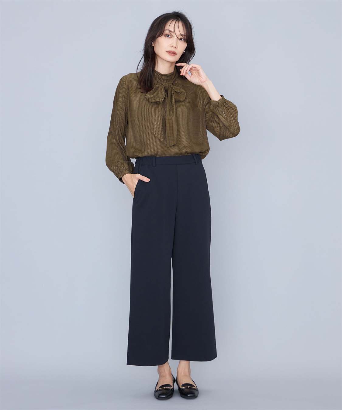 A/C DESIGN BY ALPHA CUBIC ボウタイブラウス_sub_16