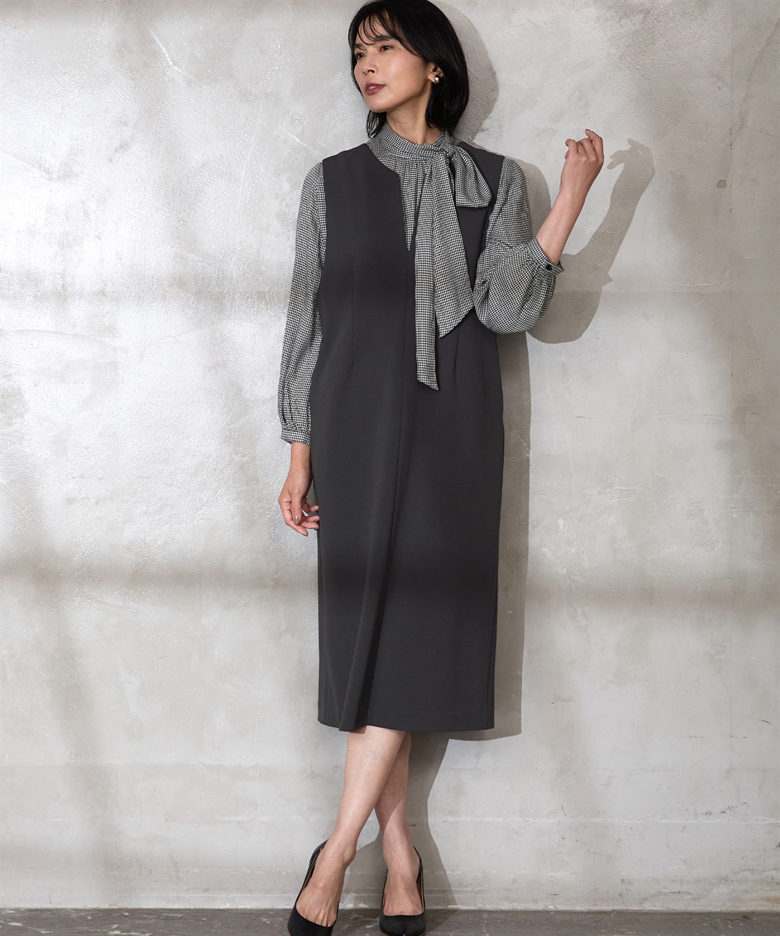 A/C DESIGN BY ALPHA CUBIC ボウタイブラウス_sub_22