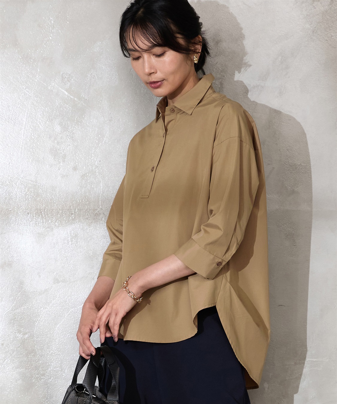 A/C DESIGN BY ALPHA CUBIC スキッパーシャツ_sub_2