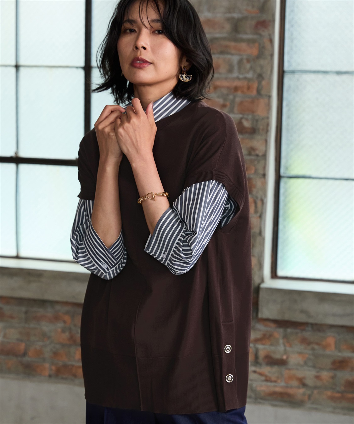 A/C DESIGN BY ALPHA CUBIC スキッパーシャツ_sub_4