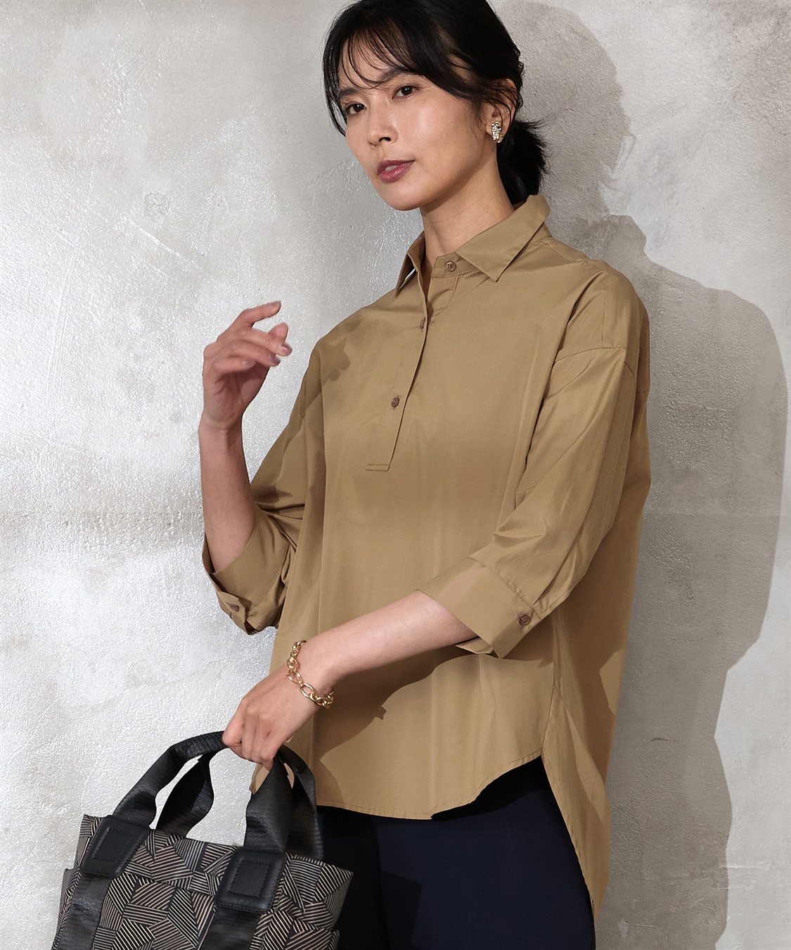 A/C DESIGN BY ALPHA CUBIC スキッパーシャツ_sub_24