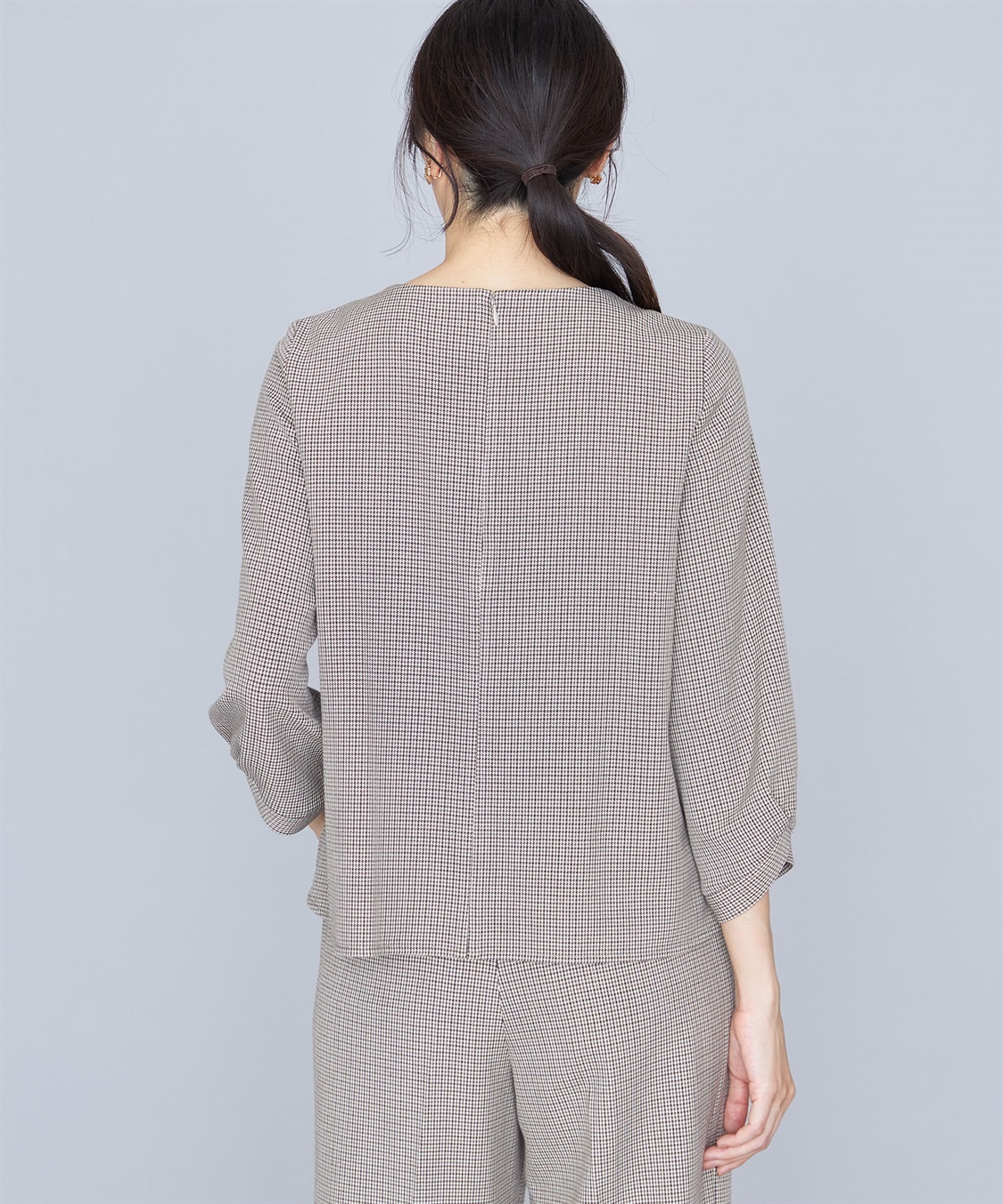 A/C DESIGN BY ALPHA CUBIC ローズ加工Tブラウス_sub_3