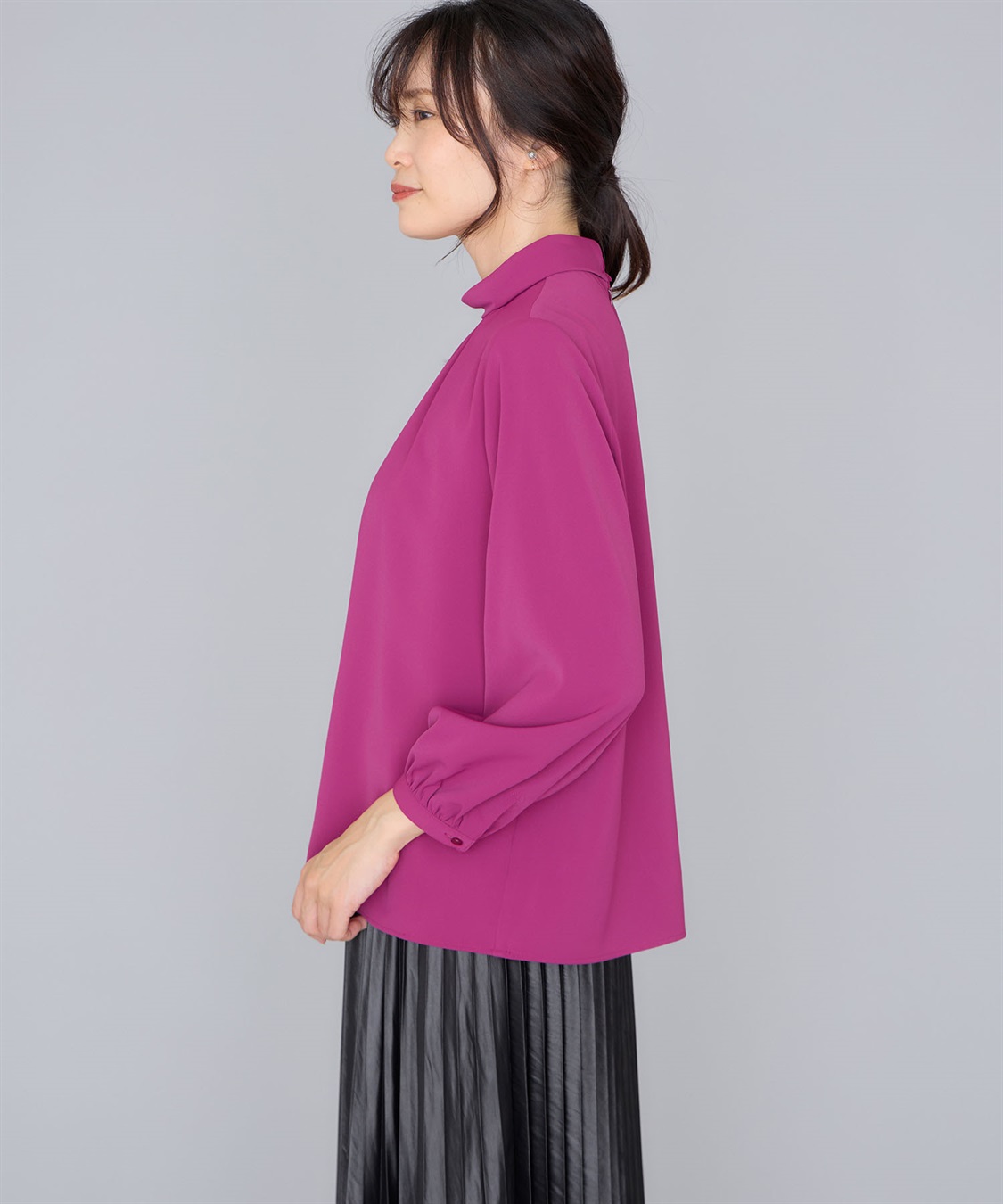 A/C DESIGN BY ALPHA CUBIC ロールネックブラウス_sub_1