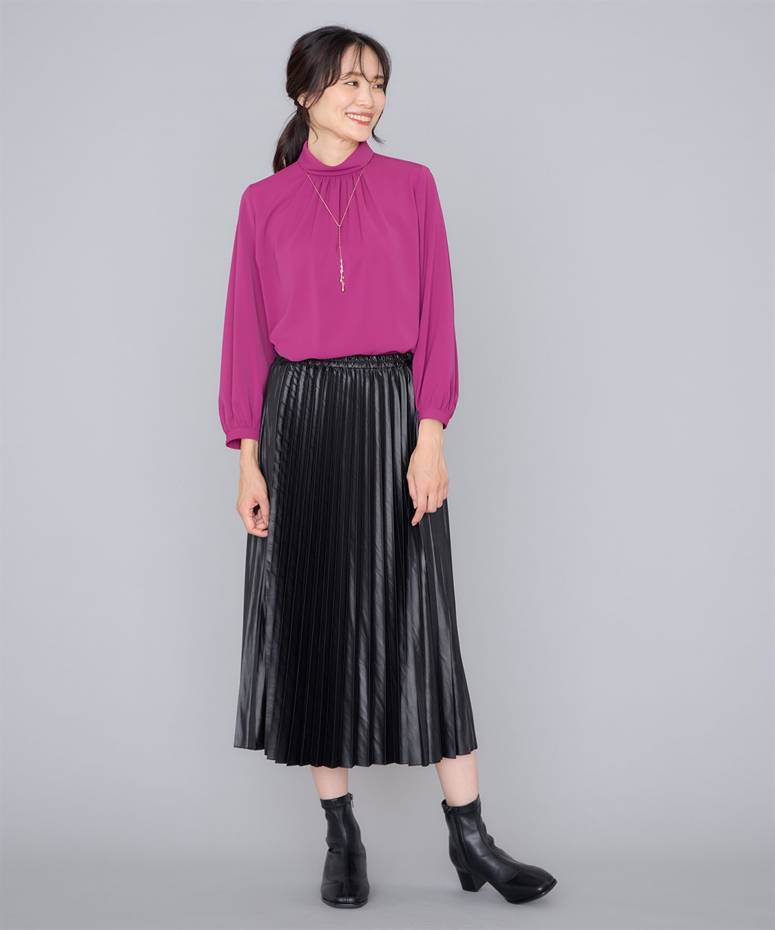 A/C DESIGN BY ALPHA CUBIC ロールネックブラウス_sub_8