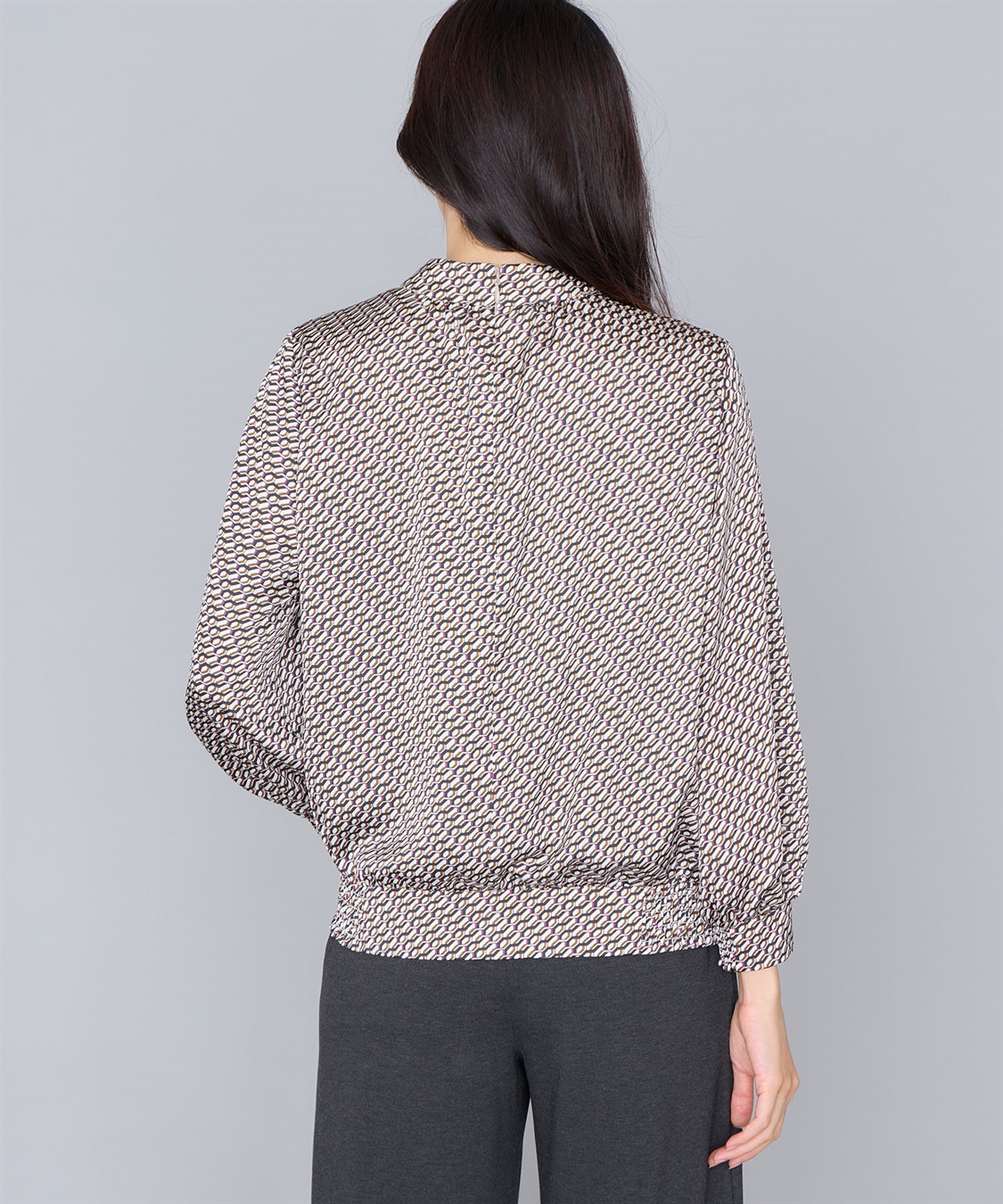 A/C DESIGN BY ALPHA CUBIC プリントブラウス_sub_2