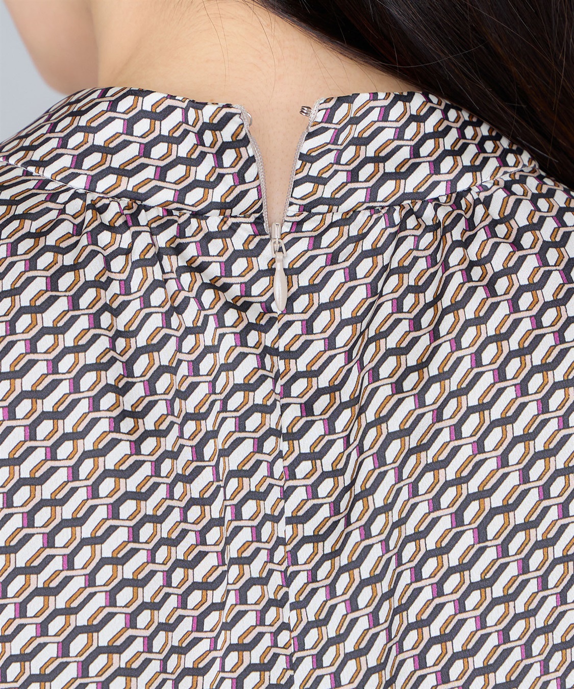 A/C DESIGN BY ALPHA CUBIC プリントブラウス_sub_4