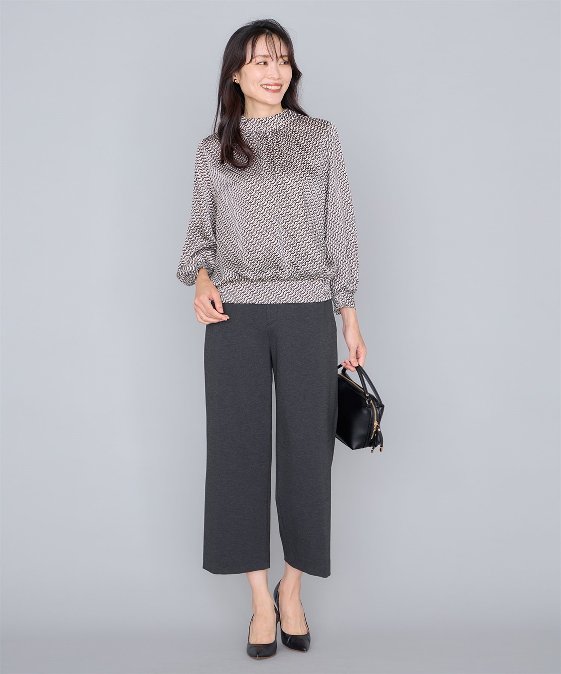 A/C DESIGN BY ALPHA CUBIC プリントブラウス_sub_9