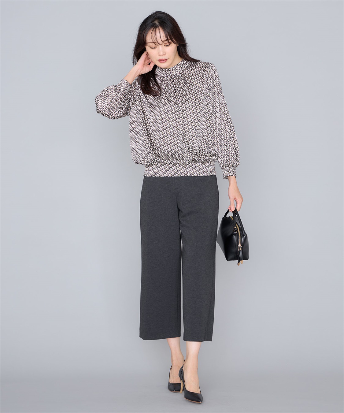 A/C DESIGN BY ALPHA CUBIC プリントブラウス_sub_10