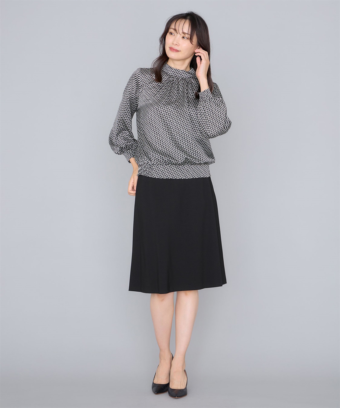 A/C DESIGN BY ALPHA CUBIC プリントブラウス_sub_13