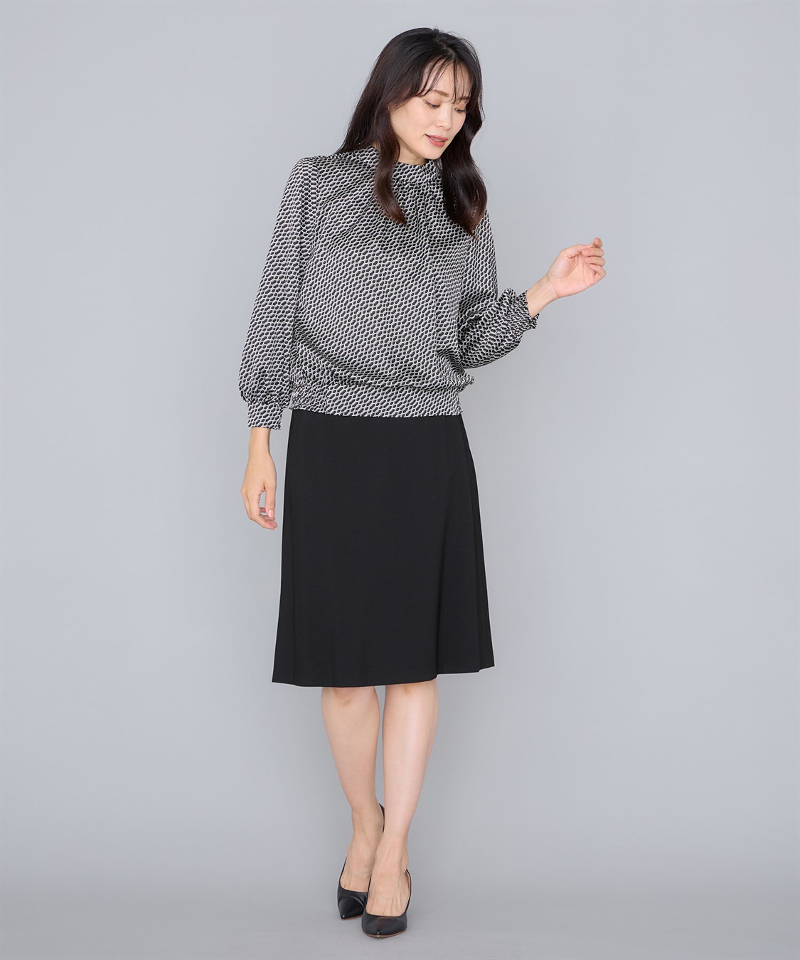 A/C DESIGN BY ALPHA CUBIC プリントブラウス_sub_14