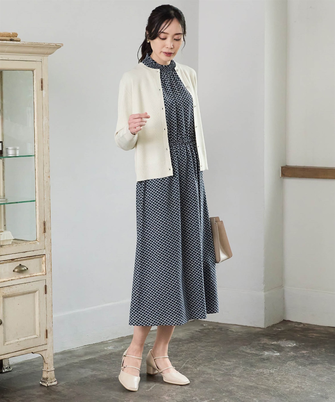 A/C DESIGN BY ALPHA CUBIC プリントワンピース_sub_15