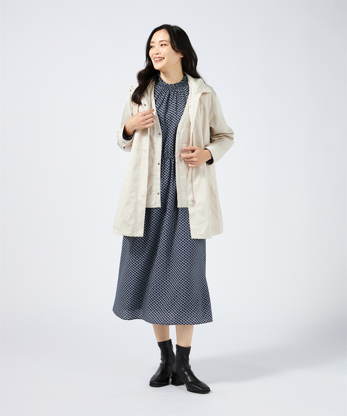 A/C DESIGN BY ALPHA CUBIC プリントワンピース_sub_17