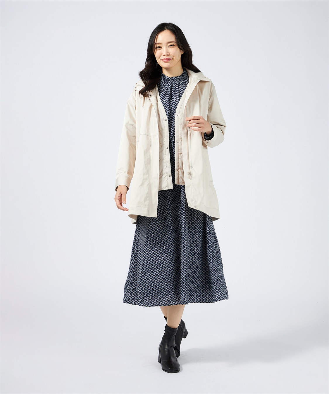 UNITED ARROWS（ユナイテッドアローズ）の「＜UNITED ARROWS＞CUBE プリント ワンピース B（ワンピース）」 - WEAR