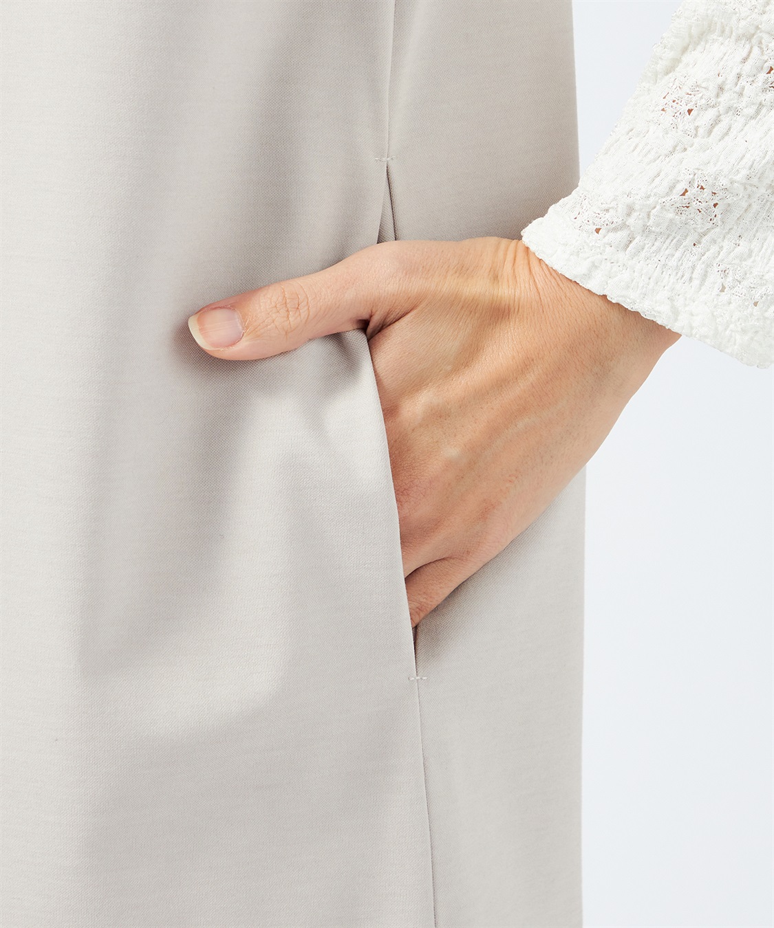 A/C DESIGN BY ALPHA CUBIC Vネックジャンパースカート【美モーションシリーズ】_sub_7