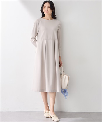 A/C DESIGN BY ALPHA CUBIC ストレッチタックワンピース【美モーションシリーズ】_subthumb_8