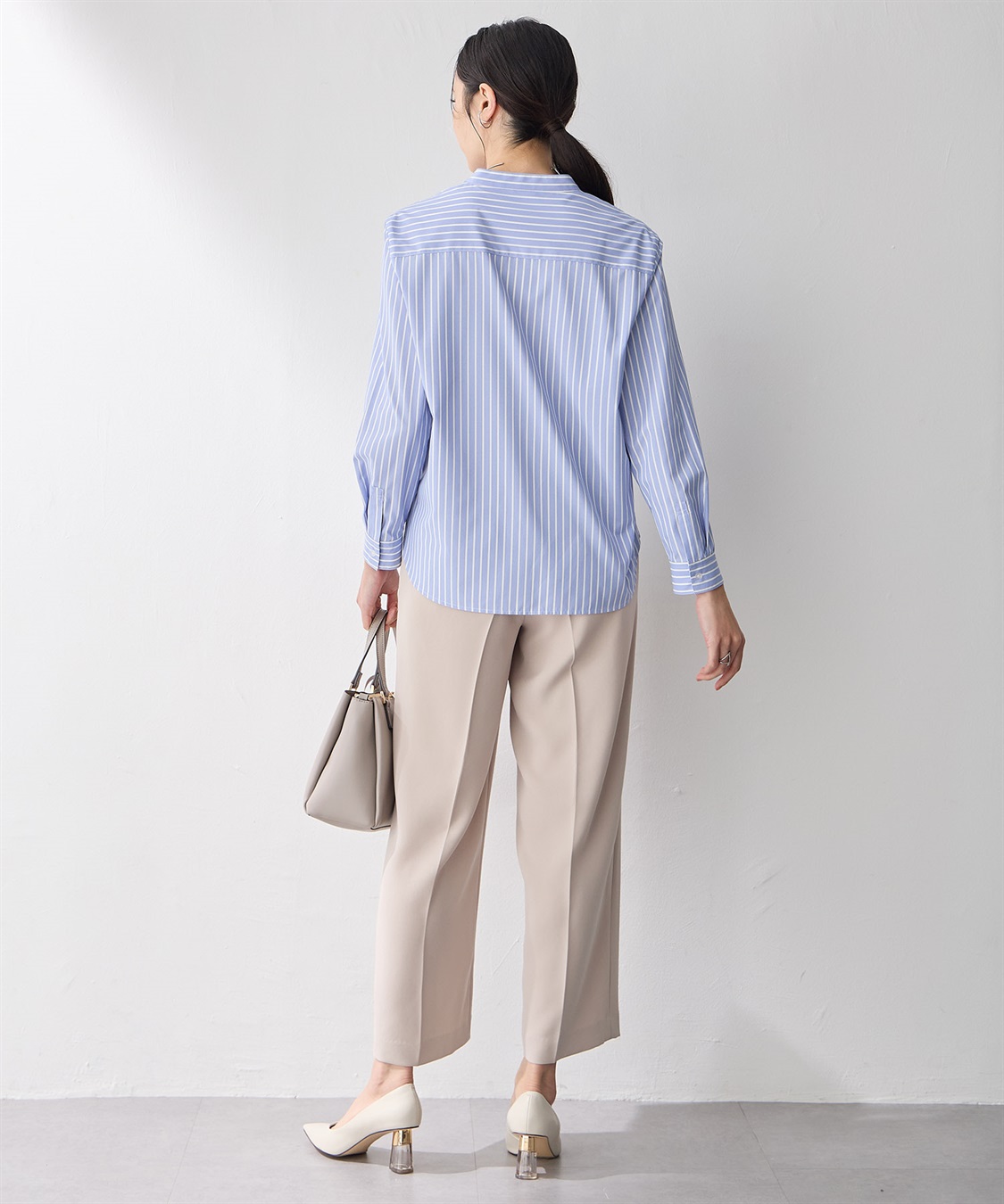 A/C DESIGN BY ALPHA CUBIC スタンドカラーシャツ_sub_5