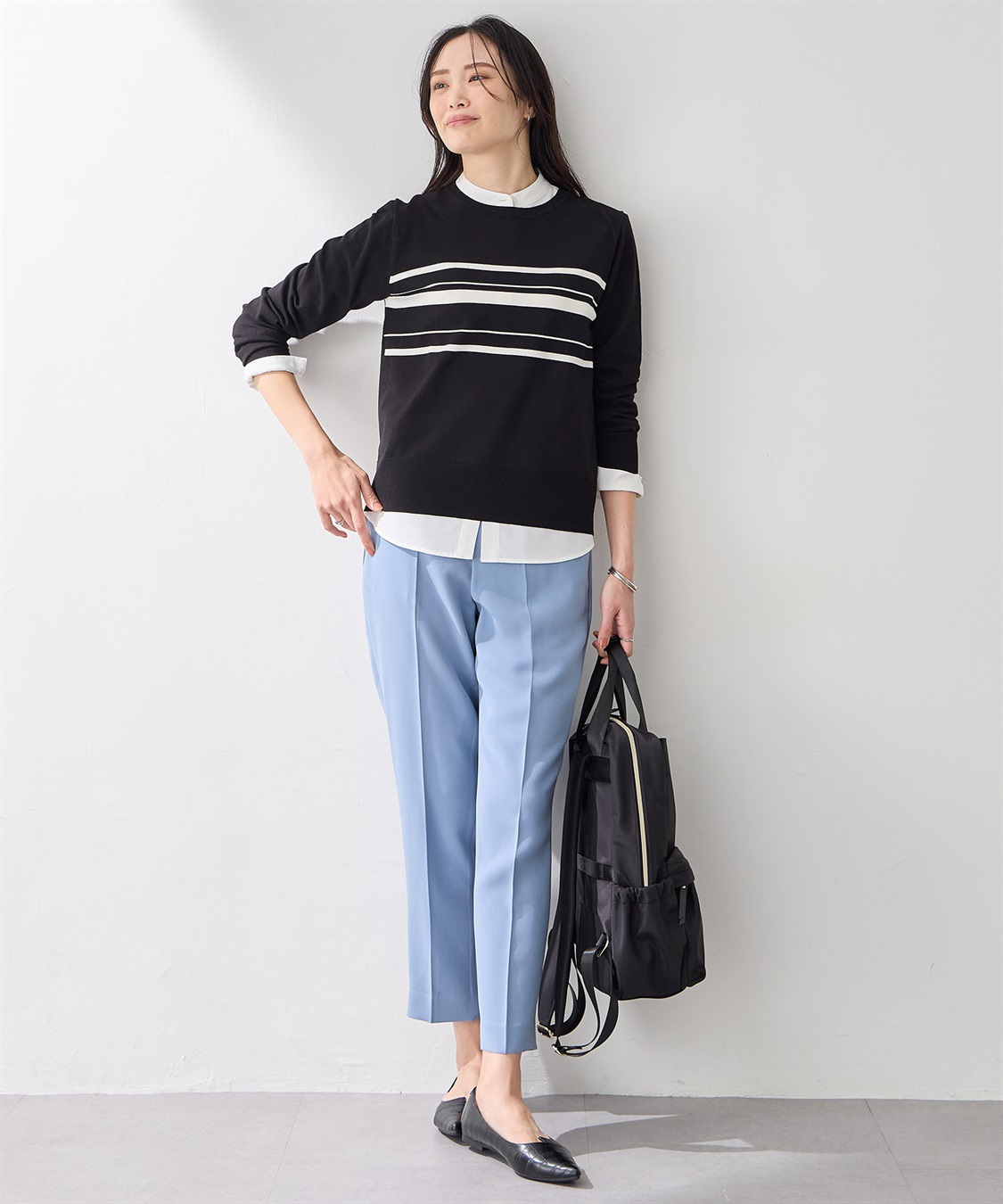 A/C DESIGN BY ALPHA CUBIC スタンドカラーシャツ_sub_12