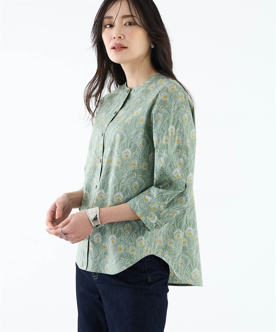 A/C DESIGN BY ALPHA CUBIC リバティシャツブラウス_sub_7