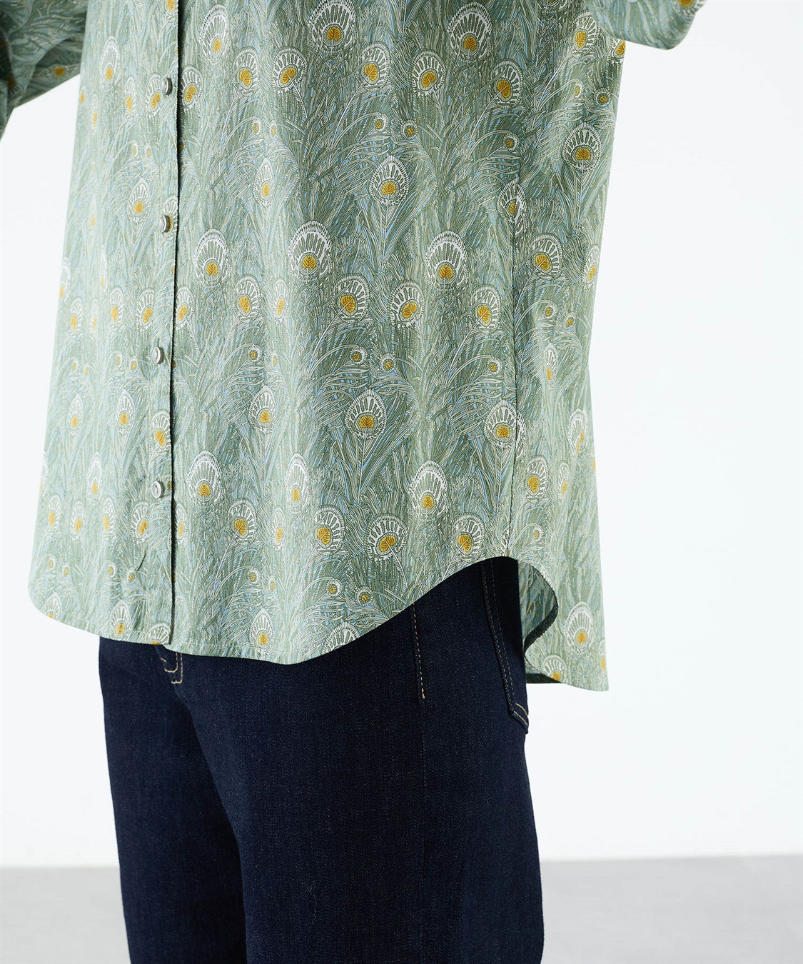 A/C DESIGN BY ALPHA CUBIC リバティシャツブラウス_sub_11