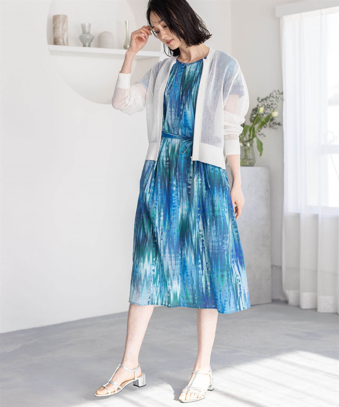 リバティワンピース A/C DESIGN BY ALPHA CUBIC｜クロスプラス