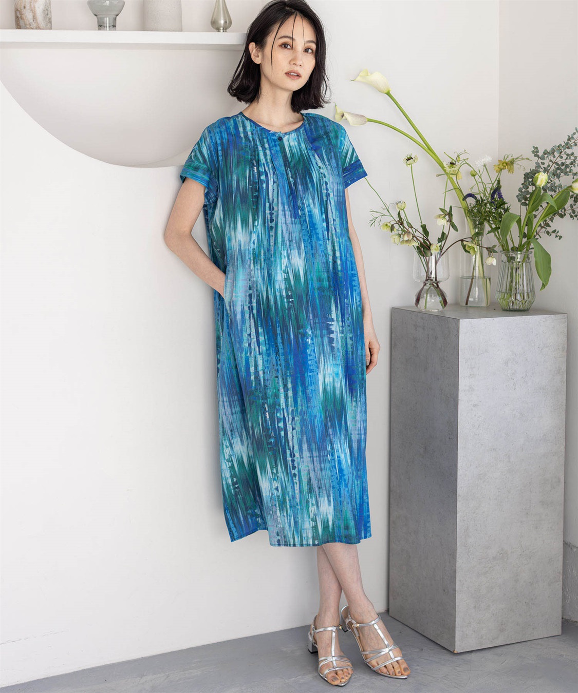 deicy大阪限定ワンピース　ミント deicy大阪限定ワンピース ミント シフォンハート刺繍ワンピース