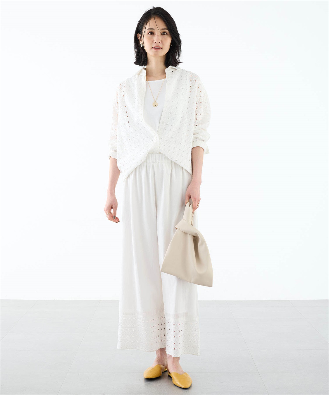 A/C DESIGN BY ALPHA CUBIC 総刺しゅうシャツブラウス_sub_5