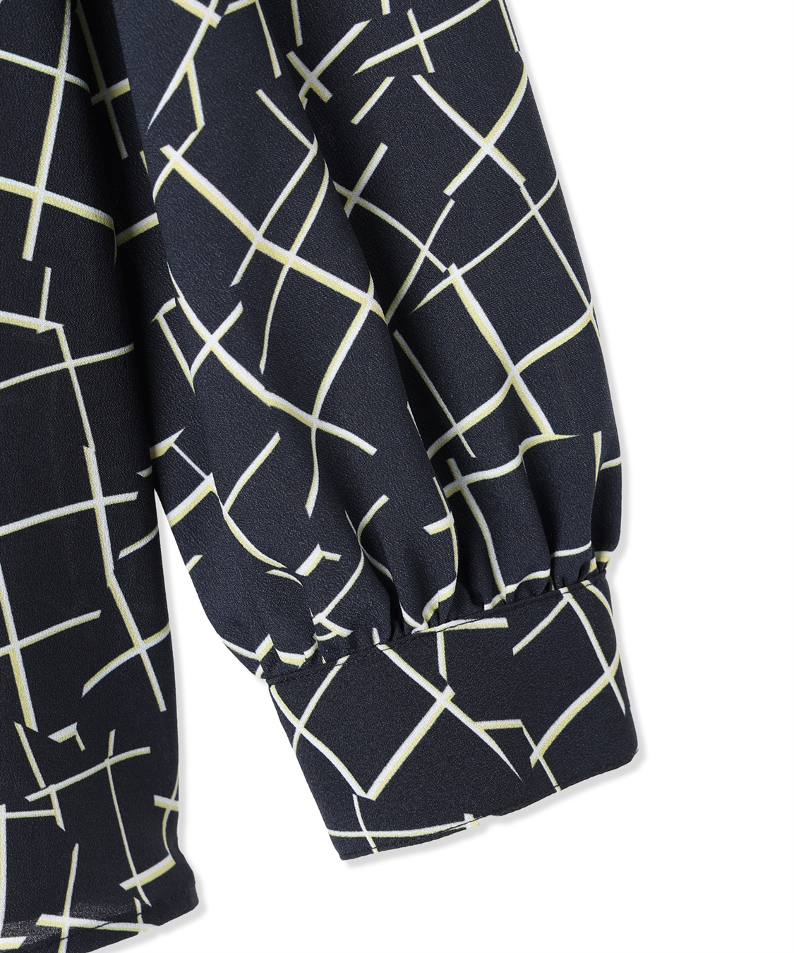 A/C DESIGN BY ALPHA CUBIC 【アルコラージュ】幾何チェックプリントブラウス_sub_16