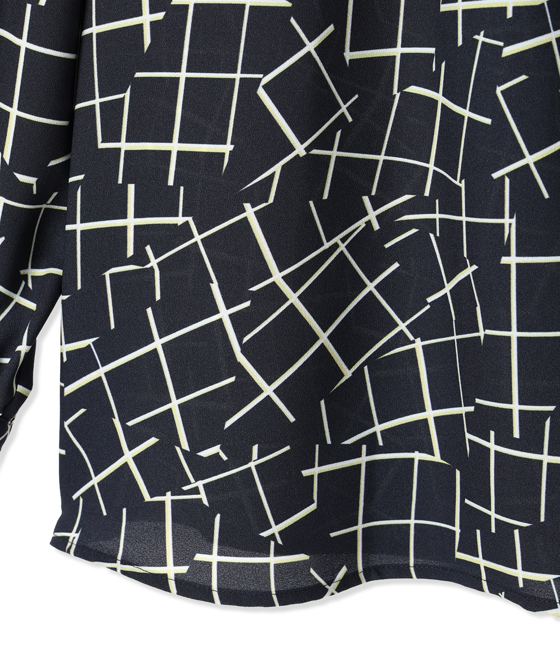 A/C DESIGN BY ALPHA CUBIC 【アルコラージュ】幾何チェックプリントブラウス_sub_17