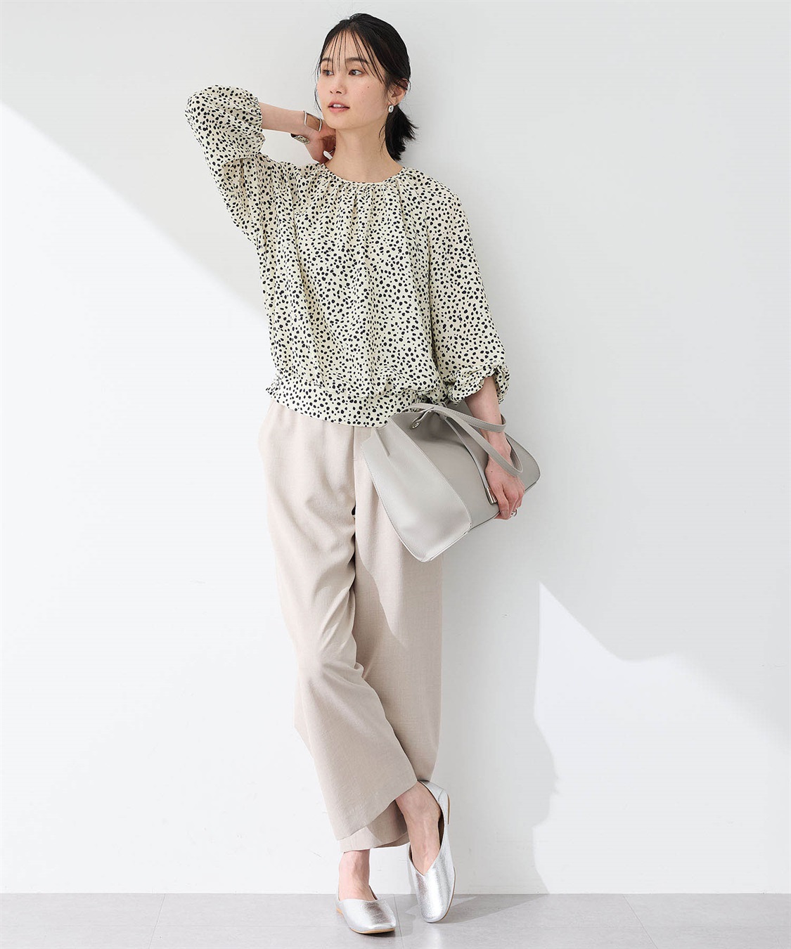 Ao様　写真計４枚 アルコラージュ】ドットプリントブラウス A/C DESIGN BY ALPHA