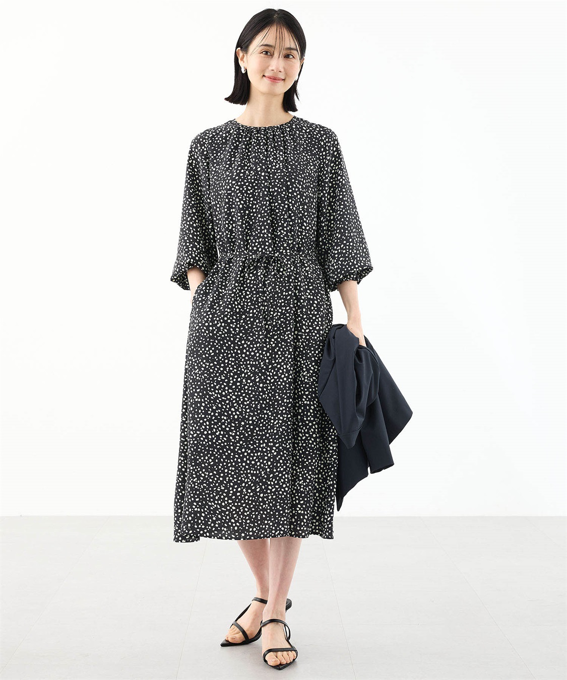 ワンピース ◇シアーコンビニットワンピース（0314147114