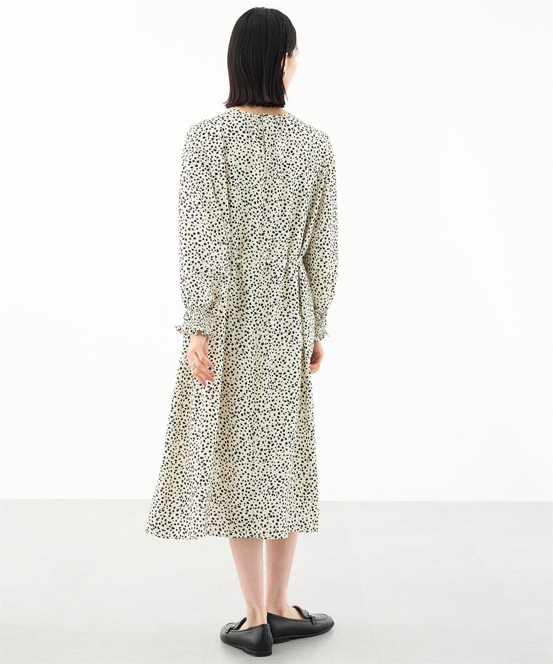 A/C DESIGN BY ALPHA CUBIC 【アルコラージュ】ドットプリントワンピース_sub_9
