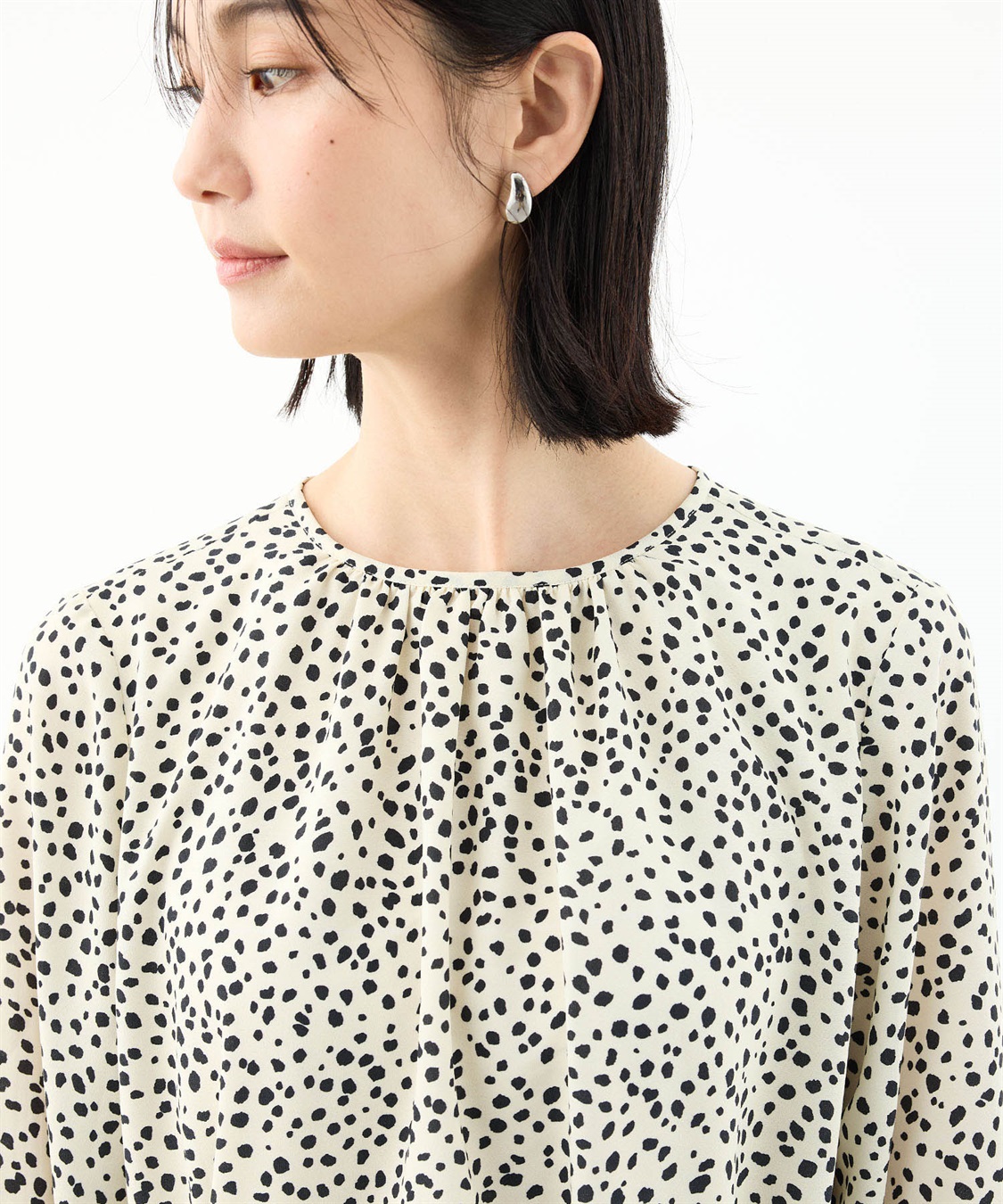 A/C DESIGN BY ALPHA CUBIC 【アルコラージュ】ドットプリントワンピース_sub_11